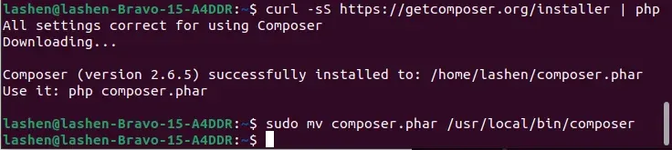 How to setup Laravel 10 on Ubuntu 22.04 LTS via Composer